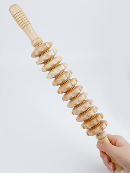 Massage Tool for Cellulite Slimming, Wood Therapy Roller Gear Stick, Body Shaping Lymphatic Drainage Trigger Stick