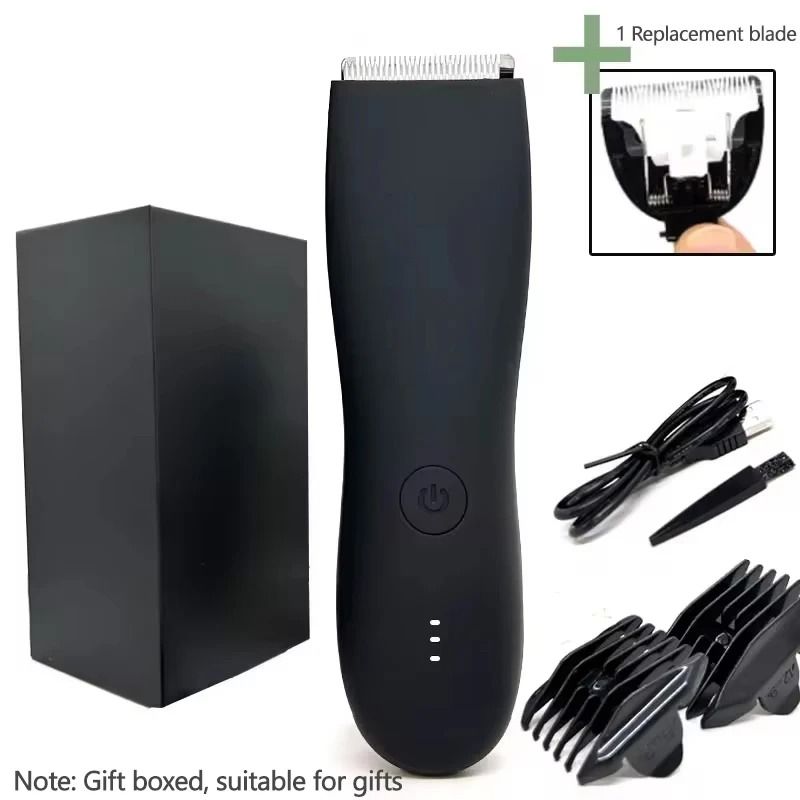 Waterproof Electric Body Groomer For Men With Replaceable Ceramic Blade 10