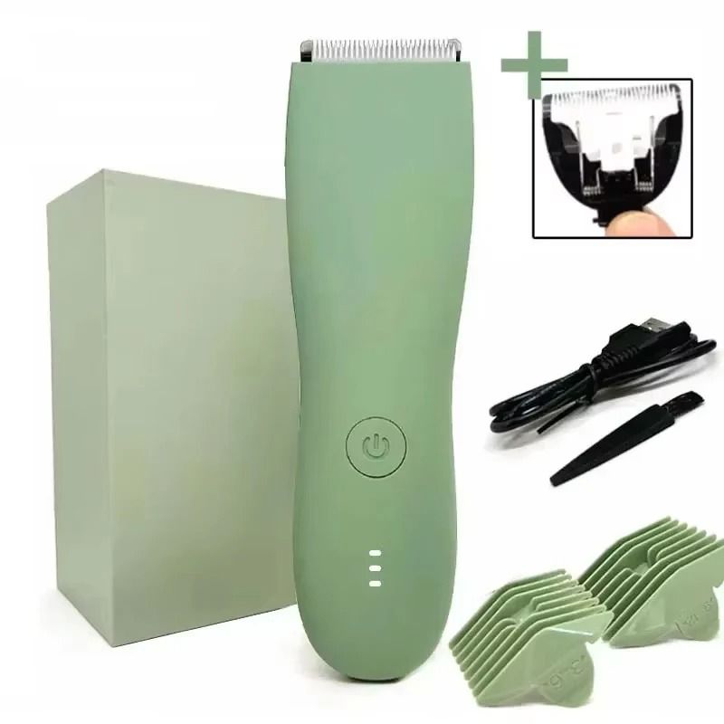 Waterproof Electric Body Groomer For Men With Replaceable Ceramic Blade 1