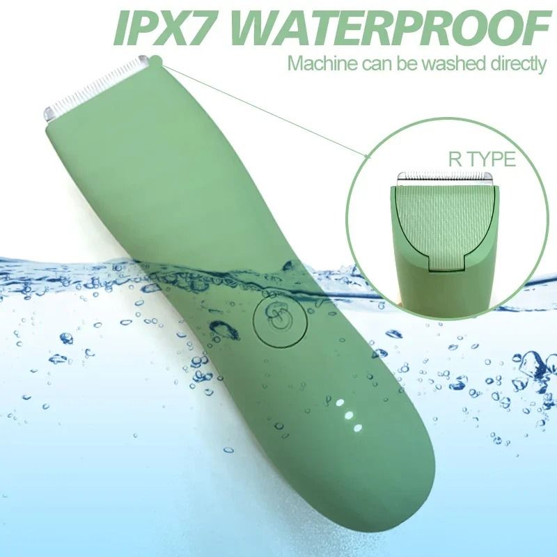 Waterproof Electric Body Groomer For Men With Replaceable Ceramic Blade 4