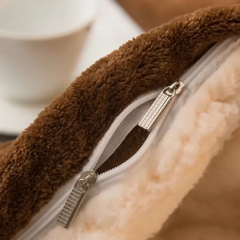 Luxury DoubleSided Wool Throw Blanket  Warm Winter Bedspread  Cozy Queen Cover 3