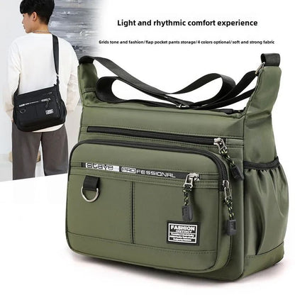 Large Capacity Oxford Leather Look Shoulder Messenger Bag for Men