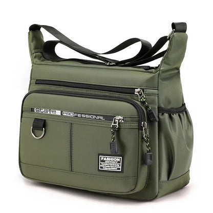 Large Capacity Oxford Leather Look Shoulder Messenger Bag For Men 7