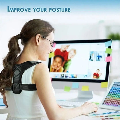 Adjustable Posture Corrector Belt With Clavicle And Spine Support 1