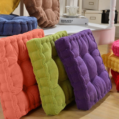Solid Tufted Thick Pad Floor Cushion, 40cm Square Meditation & Yoga Pillow for Comfortable Floor Seating, Balcony Chair