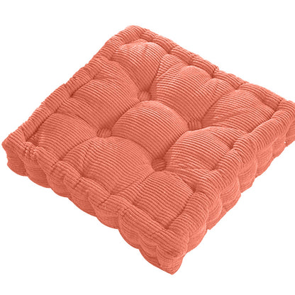 Solid Tufted Thick Pad Floor Cushion, 40cm Square Meditation & Yoga Pillow for Comfortable Floor Seating, Balcony Chair