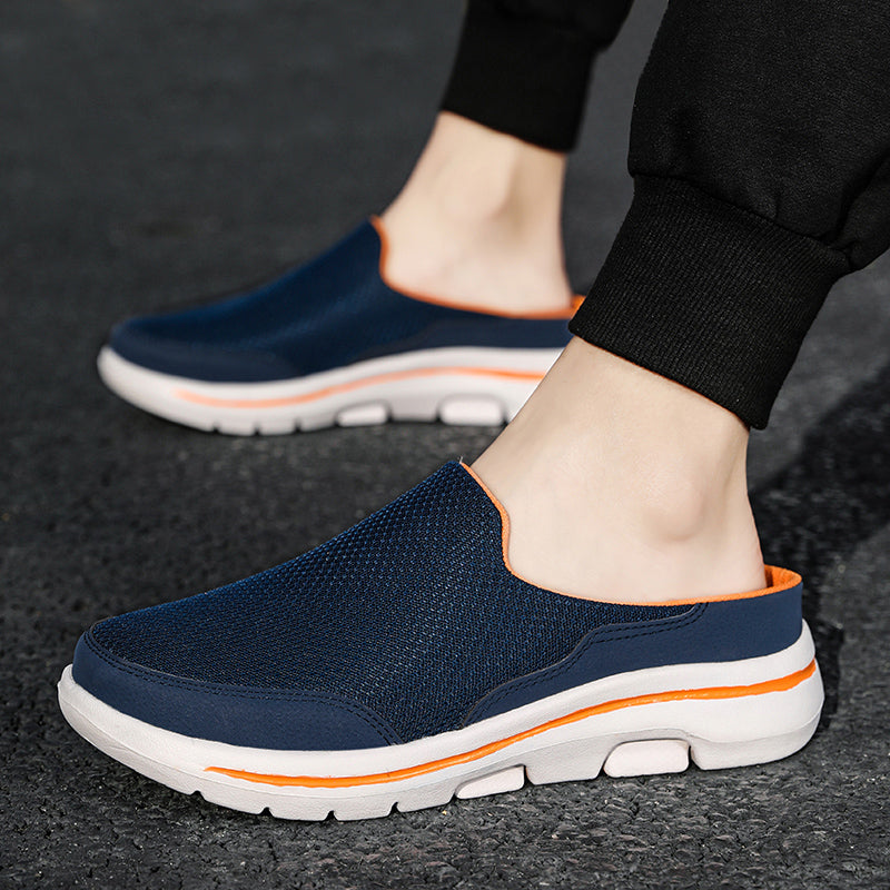 Men Slippers Summer Breathable, Indoor Home Slippers, Fashion Couple Slides, Thick Sole Walking Shoes, Casual Chanclas