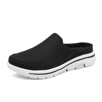 Men Slippers Summer Breathable Indoor Home Slippers Fashion Couple Slides Thick Sole Walking Shoes  5