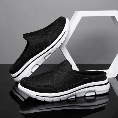 Men Slippers Summer Breathable Indoor Home Slippers Fashion Couple Slides Thick Sole Walking Shoes  9