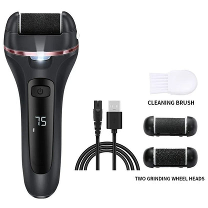 Electric Callus Remover Rechargeable Foot File Grinder Pedicure Machine With 3 Quartz Heads 10