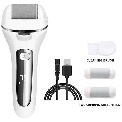 Electric Callus Remover Rechargeable Foot File Grinder Pedicure Machine With 3 Quartz Heads 7