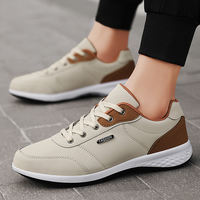 New Balan Men Leather Shoes Stylish Sport Sneakers For Men Breathable NonSlip Shoes Trend Holiday F 5