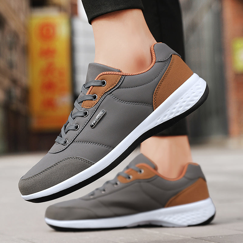 New Balan Men Leather Shoes Stylish Sport Sneakers For Men Breathable NonSlip Shoes Trend Holiday F 2