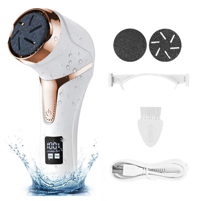 Electric Pedicure Callus Remover Foot Grinder with Vacuum and Rechargeable Battery