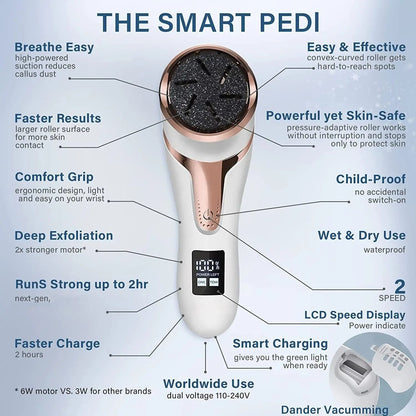 Electric Pedicure Callus Remover Foot Grinder With Vacuum And Rechargeable Battery 1
