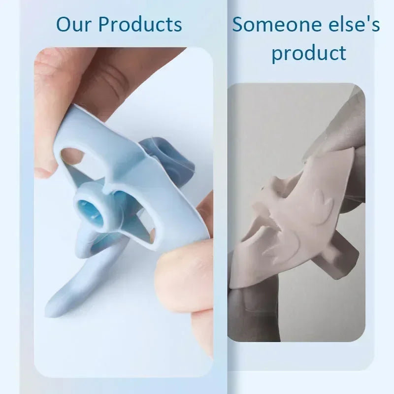 Random 1/5pcs 5 Fingers Silicone Pencil Pen Holder Children Writing Learning Tool, Posture Correction Device