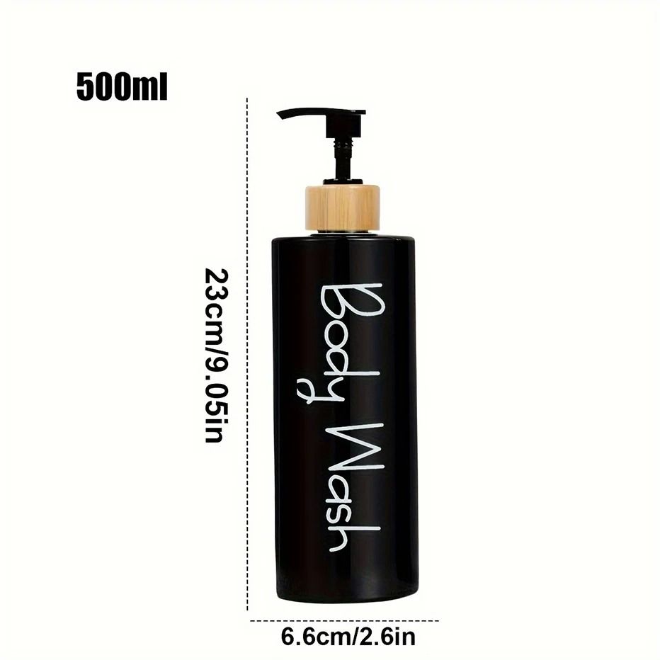 3PCS 500ml Refillable Soap Dispenser Bottles For Bathroom Shampoo And Shower Gel Pump Containers 2