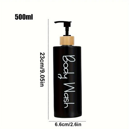 3PCS 500ml Refillable Soap Dispenser Bottles For Bathroom Shampoo And Shower Gel Pump Containers 2