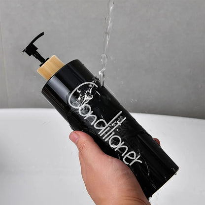 3PCS 500ml Refillable Soap Dispenser Bottles For Bathroom Shampoo And Shower Gel Pump Containers 5