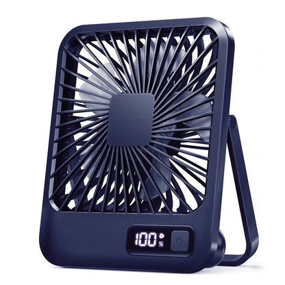 Portable USB Rechargeable Desktop Fan 5 Speed With Power Display 7