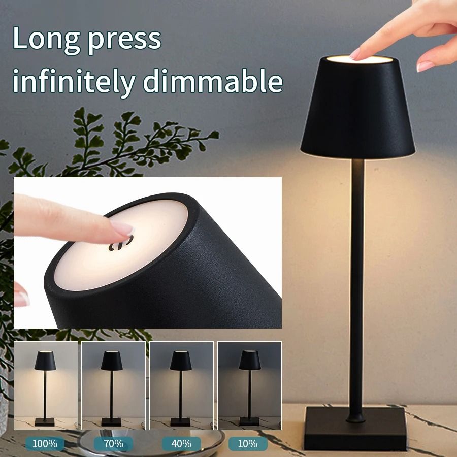Wireless USB Rechargeable LED Desk Lamp With Touch Control 2