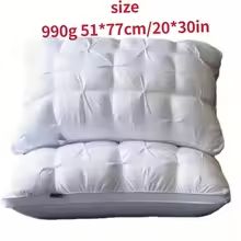 5Star Hotel Quality Pillow  High Loft Neck Support Cushion For Deep Sleep AllSeason Comfort 3