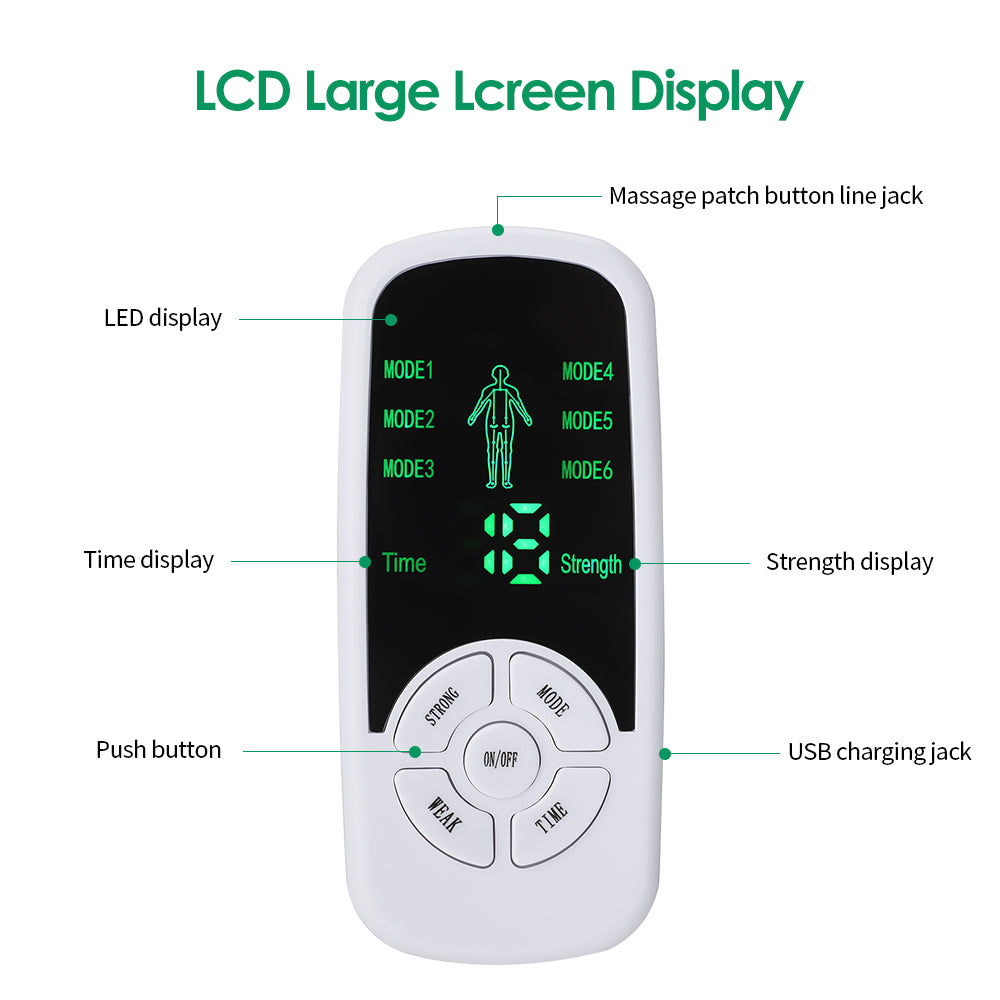 Digital Muscle Stimulator EMS Pulse, Back Neck Body Massager Tens Therapy Tool, Meridian Physiotherapy Aid