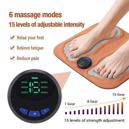 3D Smart Foot Massage Pad  Rechargeable Feet Massager For Blood Circulation Muscle Relaxation  Slim 3