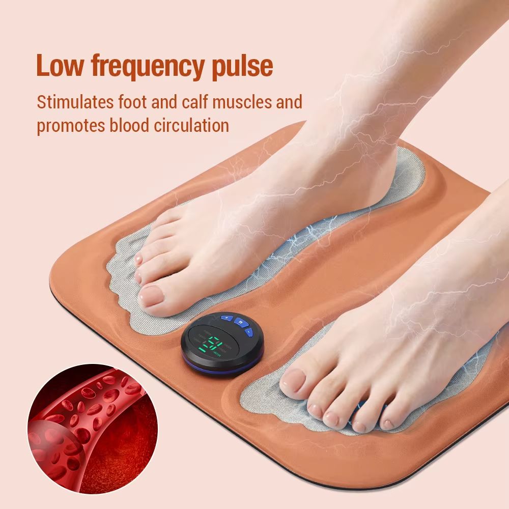 3D Smart Foot Massage Pad  Rechargeable Feet Massager For Blood Circulation Muscle Relaxation  Slim 4