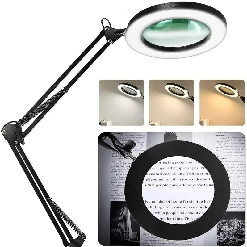 72LED Illuminated Magnifying Light With USB  Adjustable Arms 2
