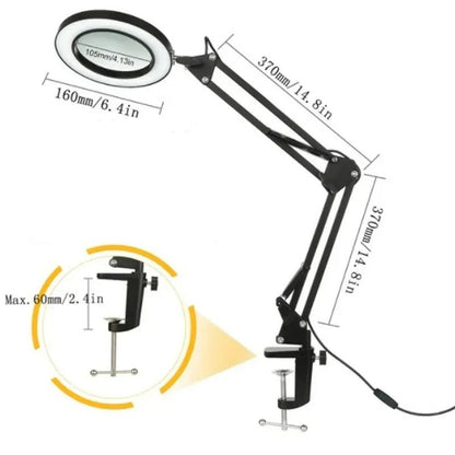 72LED Illuminated Magnifying Light With USB  Adjustable Arms 8