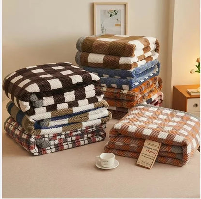 Soft Chenille Knit Throw Blanket  Handmade Crochet Style Machine Washable For Couch  Bed 2