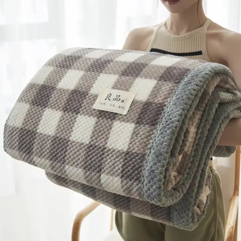 Soft Chenille Knit Throw Blanket  Handmade Crochet Style Machine Washable For Couch  Bed 9