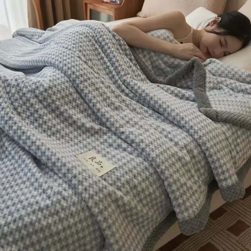 Soft Chenille Knit Throw Blanket  Handmade Crochet Style Machine Washable For Couch  Bed 11