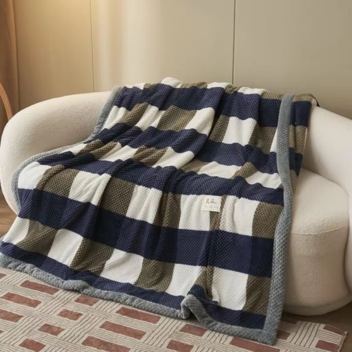 Soft Chenille Knit Throw Blanket  Handmade Crochet Style Machine Washable For Couch  Bed 7