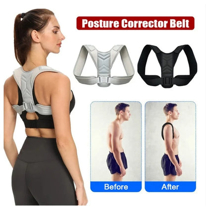 Adjustable Clavicle Spine Support, Back Shoulder Posture Corrector, Home Office Sport Upper Neck Brace