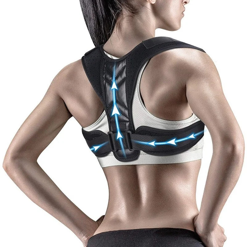 Adjustable Clavicle Spine Support Back Shoulder Posture Corrector Home Office Sport Upper Neck Brac 1