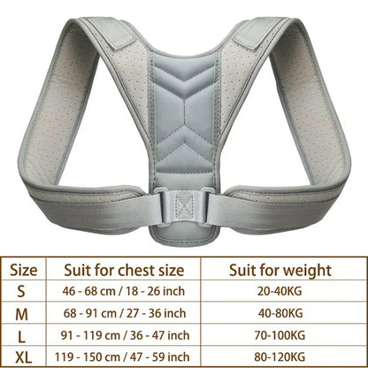 Adjustable Clavicle Spine Support Back Shoulder Posture Corrector Home Office Sport Upper Neck Brac 5