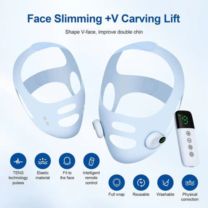 Facial EMS Lifting Massager  VLine Slimming Strap  Double Chin Removal Tool For Firm Skin 1