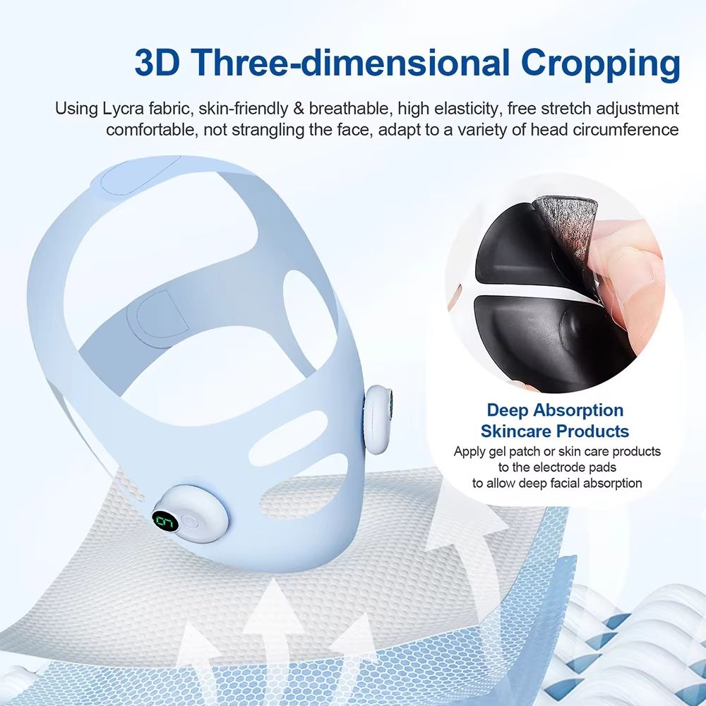 Facial EMS Lifting Massager  VLine Slimming Strap  Double Chin Removal Tool For Firm Skin 4