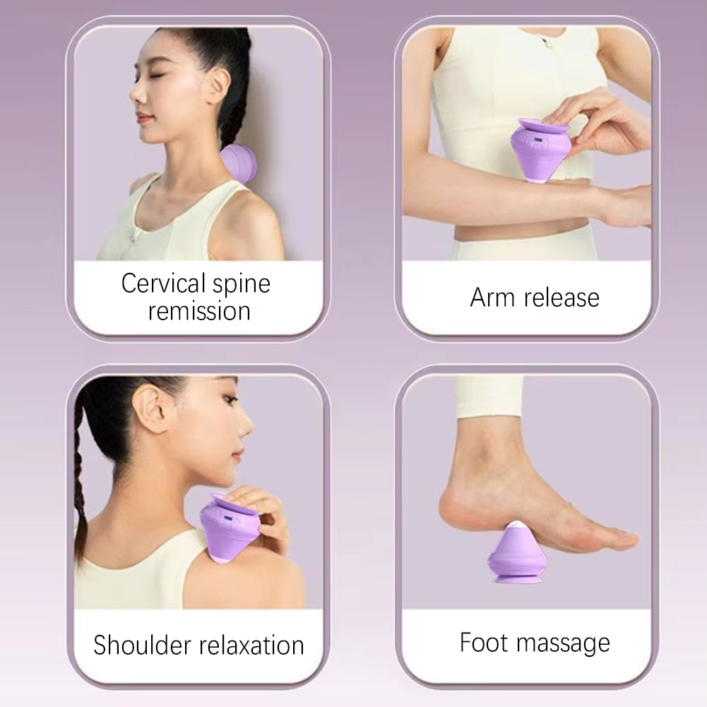 Trigger Point Wall Massager, Wall-mounted Fascia Cone with Suction Cup, Back Arm Foot Relaxation Multi-Function