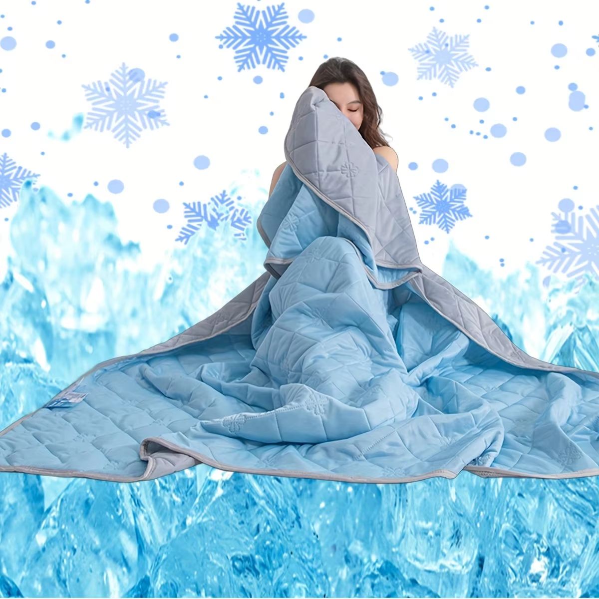 Summer Cooling Silk Blanket  Lightweight Breathable Air Conditioner Quilt For Hot Sleepers 6