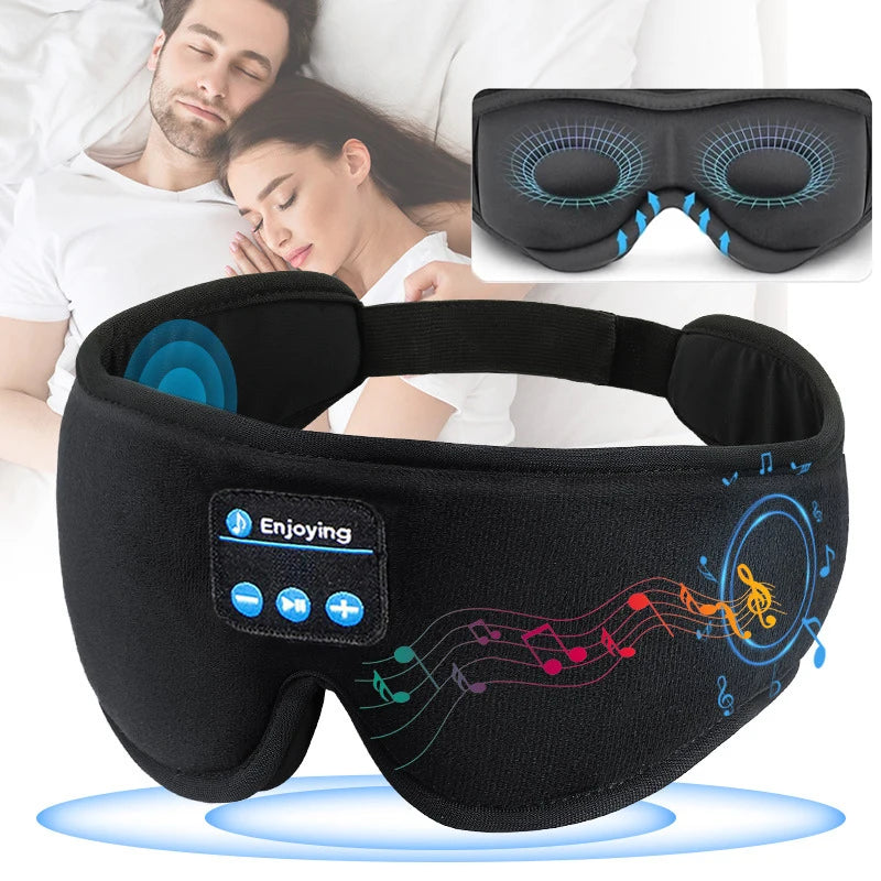 Sleep Headphones, 3D Eye Mask, Music Play Mask, Bluetooth, Built-in HD Speaker