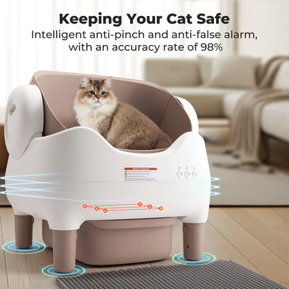 Smart SelfCleaning Litter Box  Automatic Cat Litter Box With APP Control  Large OdorFree Waste Bin 2