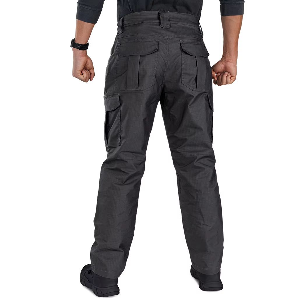 Mens Flex Tactical Cargo Pants  Lightweight Stretch Work  Outdoor Hiking Trousers 1