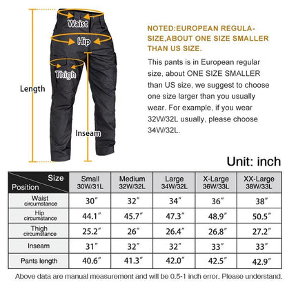 Mens Flex Tactical Cargo Pants  Lightweight Stretch Work  Outdoor Hiking Trousers 4