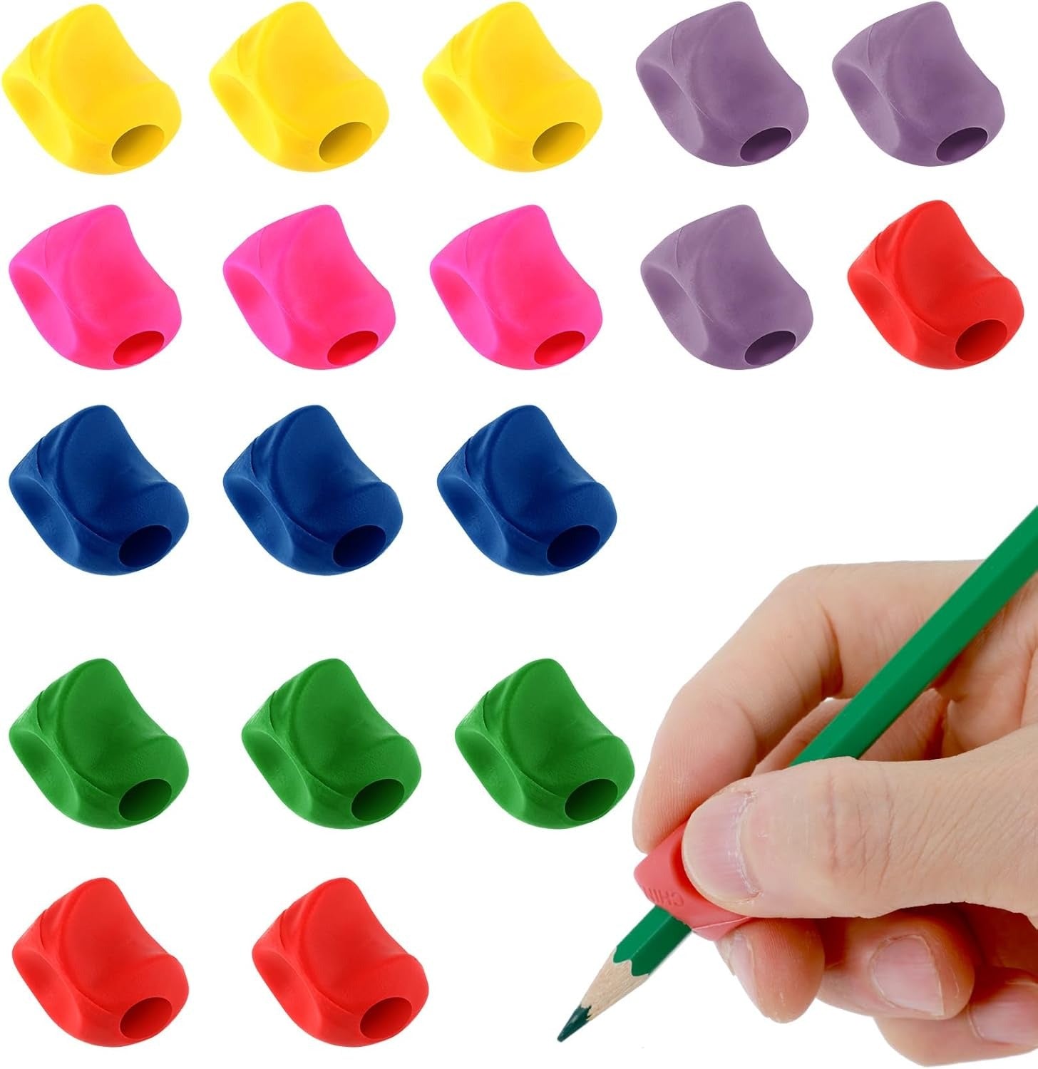 Universal Ergonomic Writing Corrector Grip for Kids, 10pcs Handwriting Aid Pen Holder