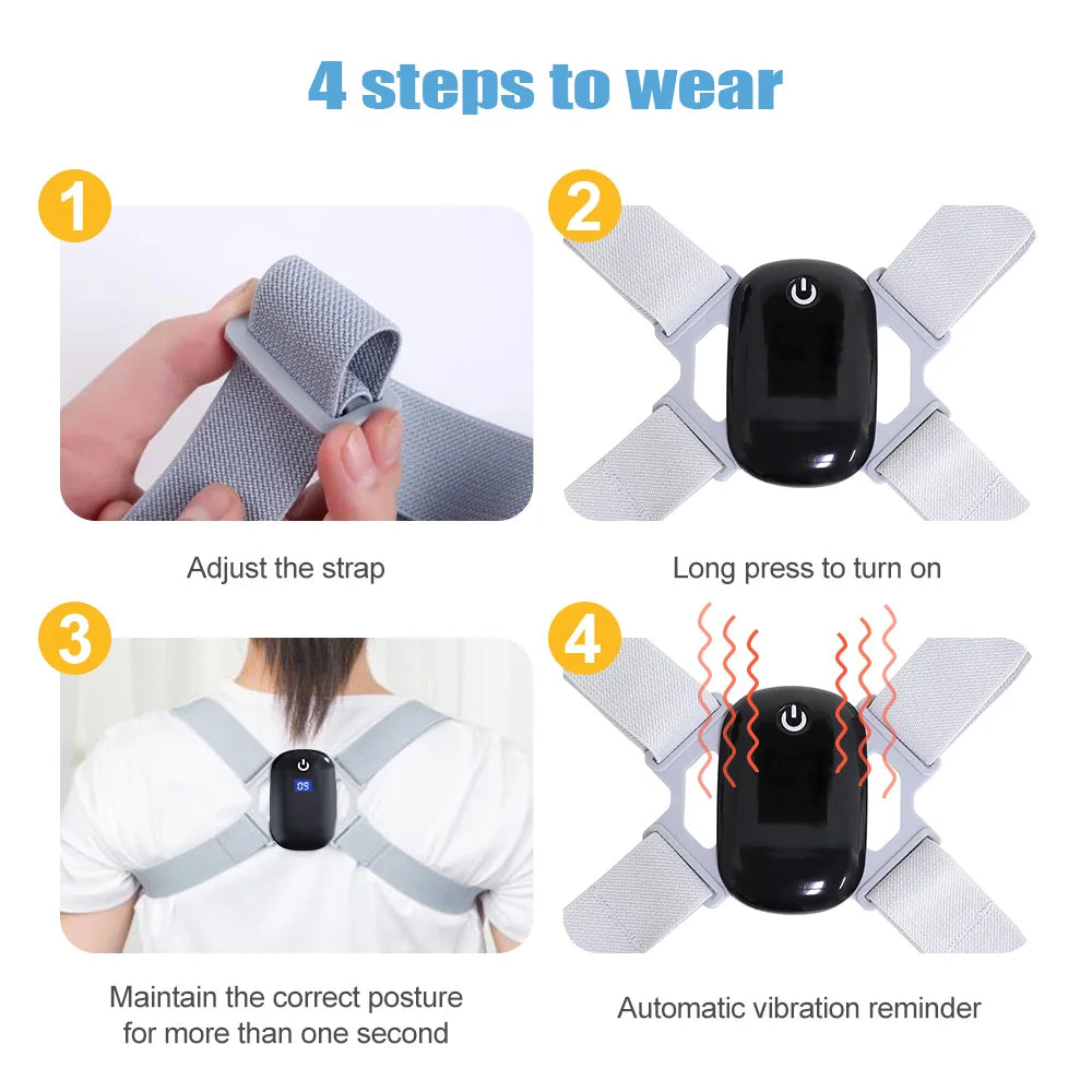 Invisible Reminder Sitting Posture Smart Correction Belt Sensor Orthosis Hunchback Back Smart Postu 4