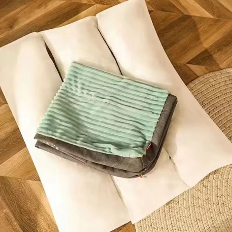 Winter Warm Dog Bed  Soft Corduroy Sleeping Mat For Small Medium  Large Pets 4