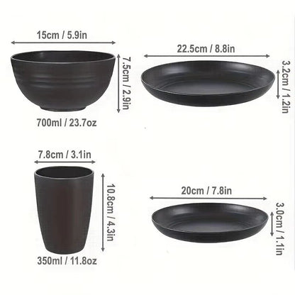 1632Piece Tableware Set  Plates Bowls  Cups For Home Camping Picnic  Family Gatherings 5